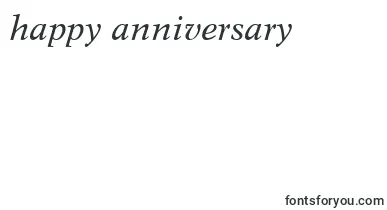 Dutch809ItalicBt font – happy Anniversary Fonts